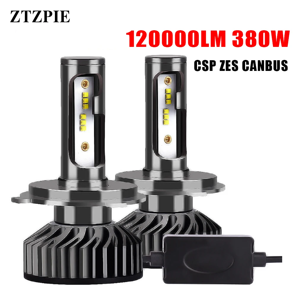

ZTZPIE F2 6000K 120000LM 9005 HB3 H1 H4 Led Headlight H3 H7 H11 9006 HB4 9004 380W Canbus Led Bulbs ZES Chips Car Fog Lights