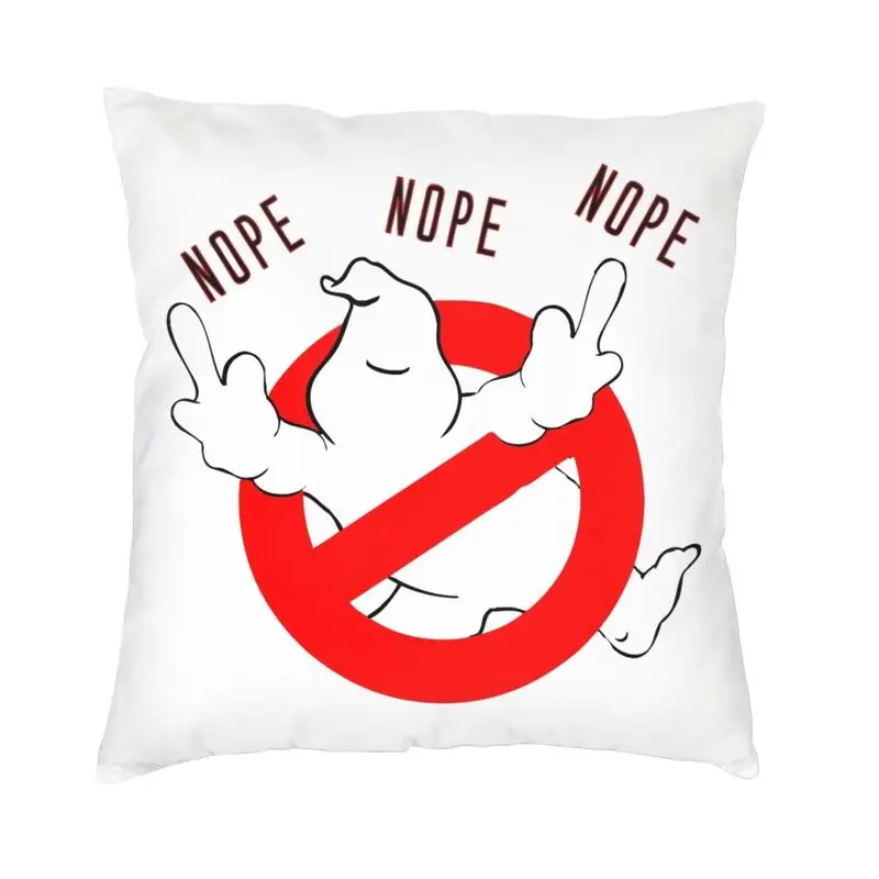 

GhostBusters Nope Nope Nope Cushion Cover Sofa Home Decorative 80s Comic Movie Throw Pillow Case Pillowcover