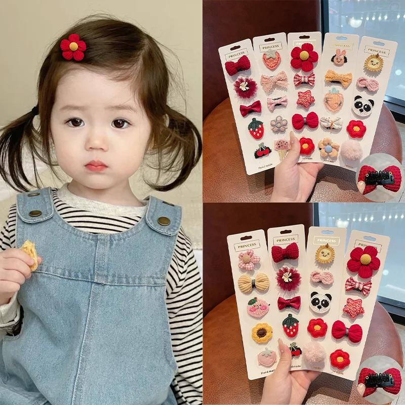 

10/5pc Baby Hair Clips BB Hairpins Bows Flower Kids Hairpins For Girls Sweet Children Clips Barrettes Kids Baby Hair Accessories
