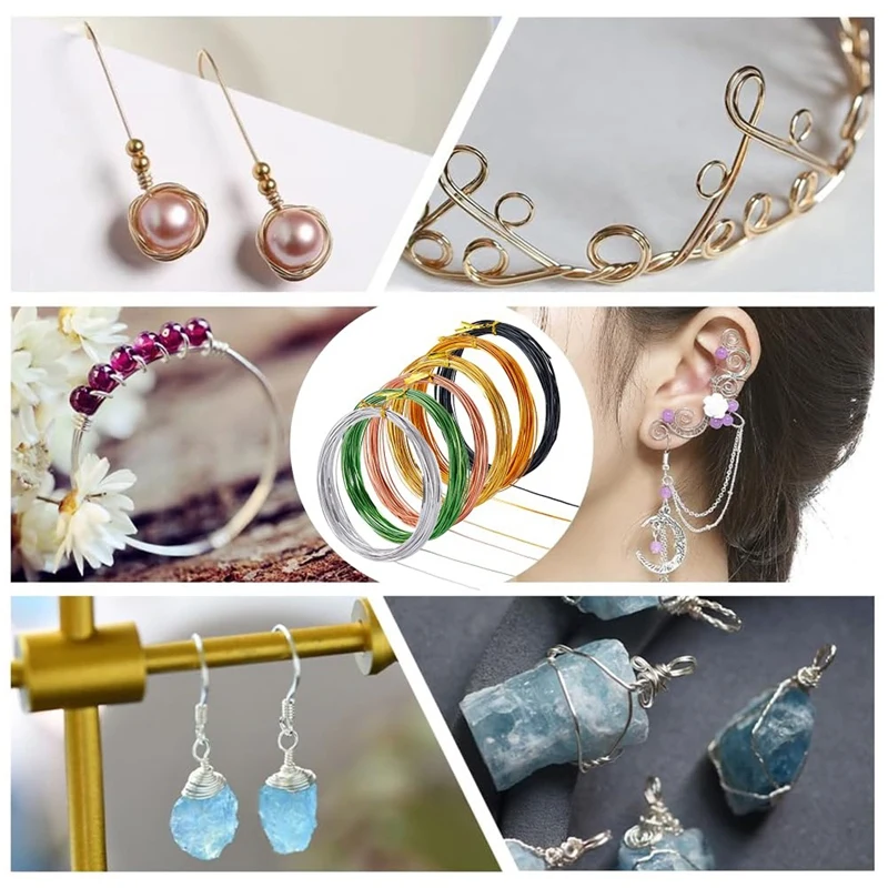 196 футов 6 цветов плоская алюминиевая проволока цветная 0 5X1 мм для изготовления