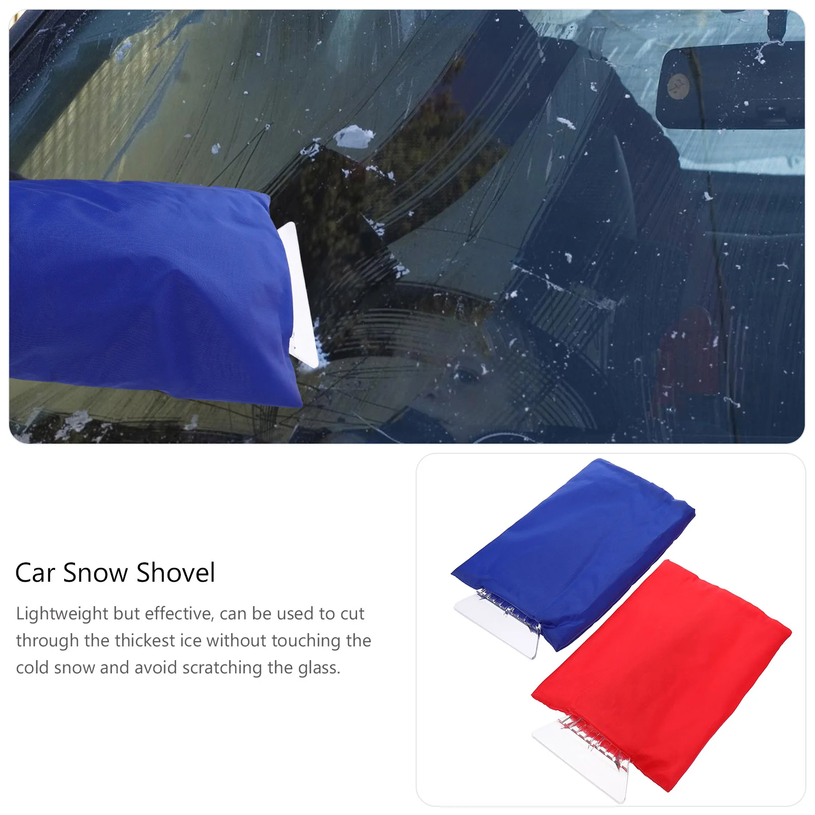 

2Pcs Car Window Scraper Car Crusher Car Window Scraper Tool Snow Tools for Car Cleaning Snow Off Car