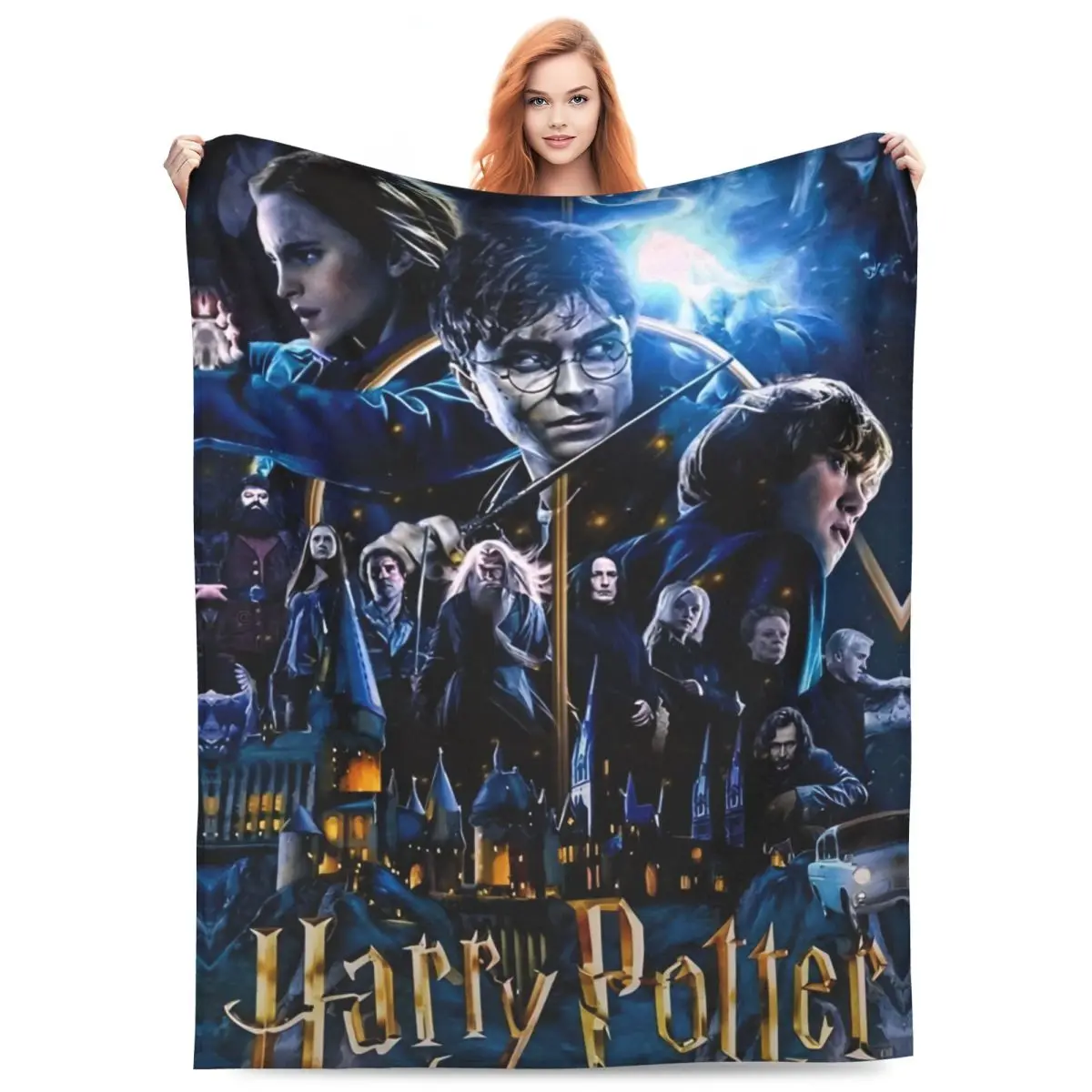 Фланелевое одеяло из фильма Гаррис P-Potters Magic World теплое для дивана-кровати