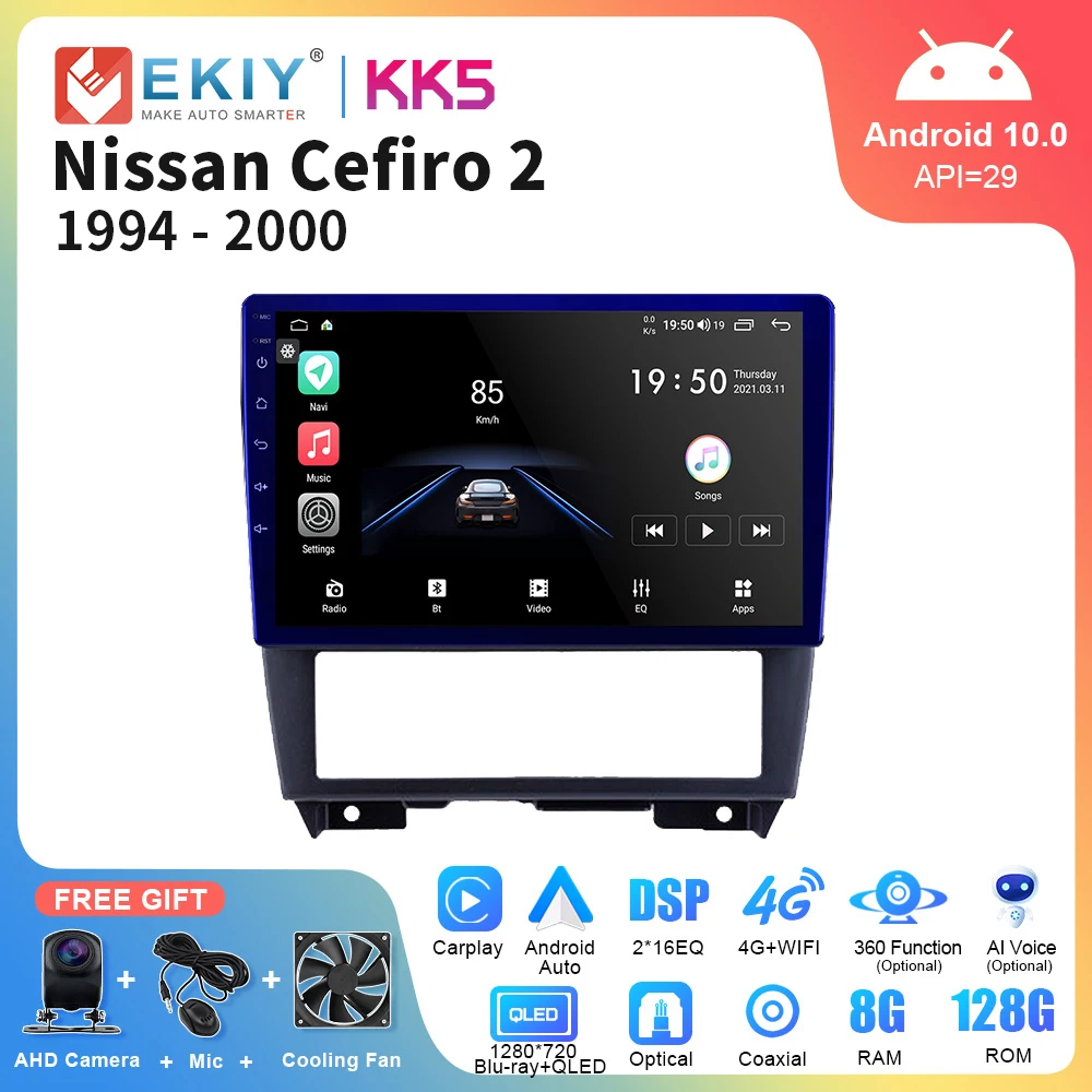 

EKIY KK5 Android Car Radio For Nissan Cefiro 2 A32 1994 - 2000 Stereo Carplay Auto Multimedia Player GPS Navi Autoradio 2din DVD