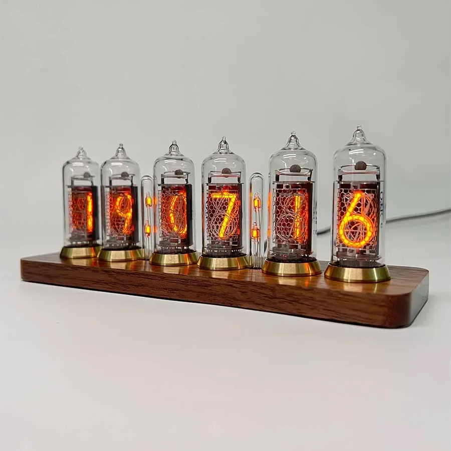 IN14 Nixie Tube Clocks Bluetooth Control Цифровые настольные часы Гостиная Маленькие декоративные