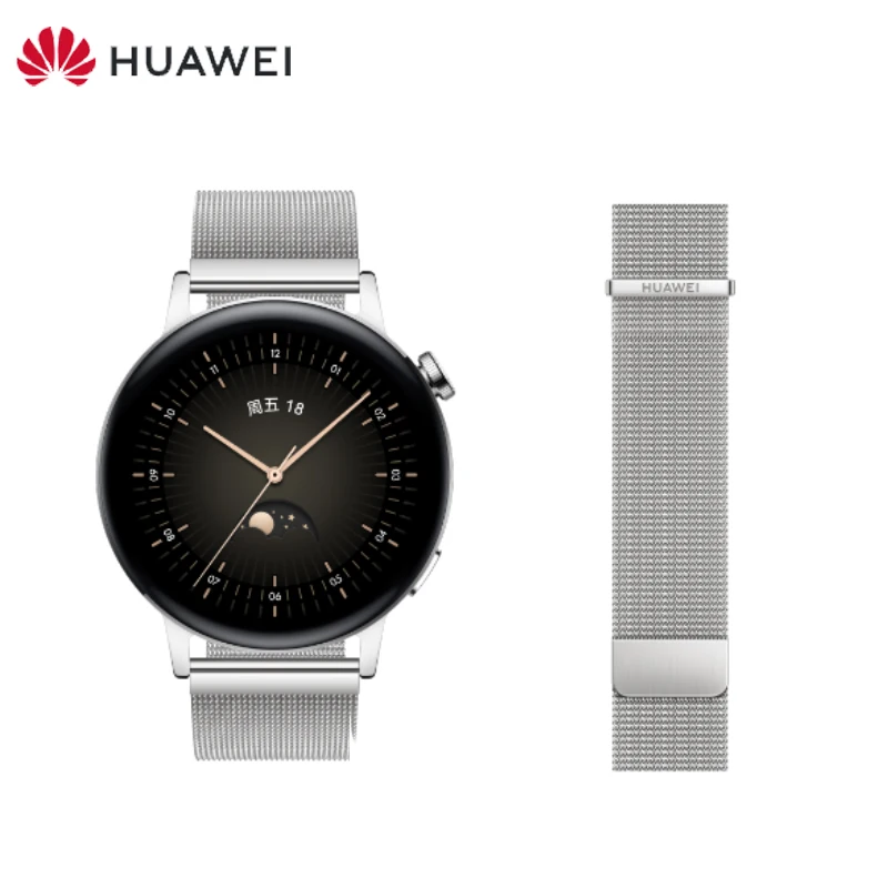 HUAWEI Original 20MM Watchband for Huawei Gt 3 pro 43mm /gt3 42mm /Gt 2 42mm /Strap Milanese Stainless Steel Magnetic Strap New