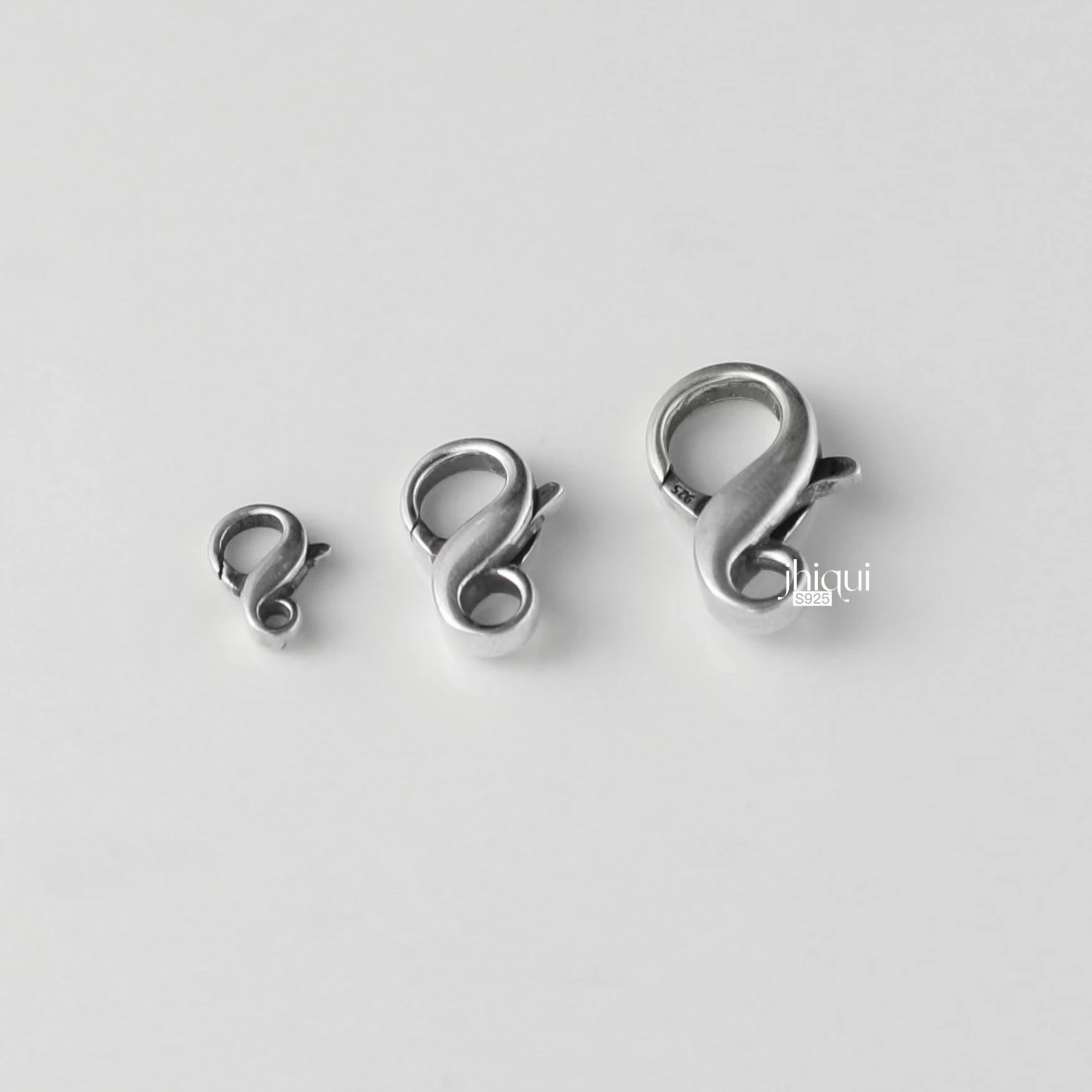 

1pc 925 Sterling Silver 8 Shape Clasps Hooks Connector for DIY Bracelet Necklace Making Fine Jewelry Finding