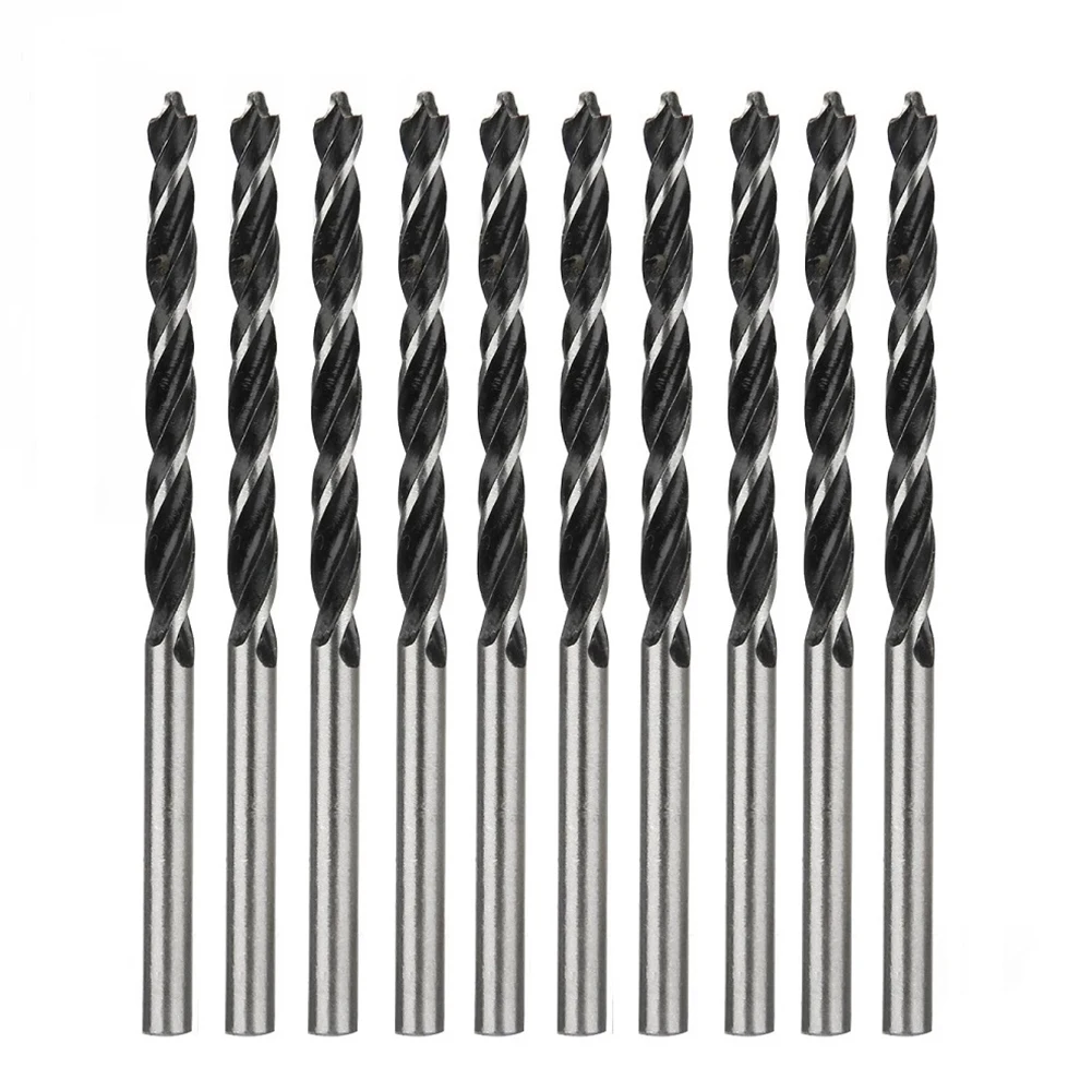 

10pcs 75mm Woodworking Spiral Drill Bit High Carbon Steel Hole Opener For Drilling Soft Hardwood Plastic Part Acrylic