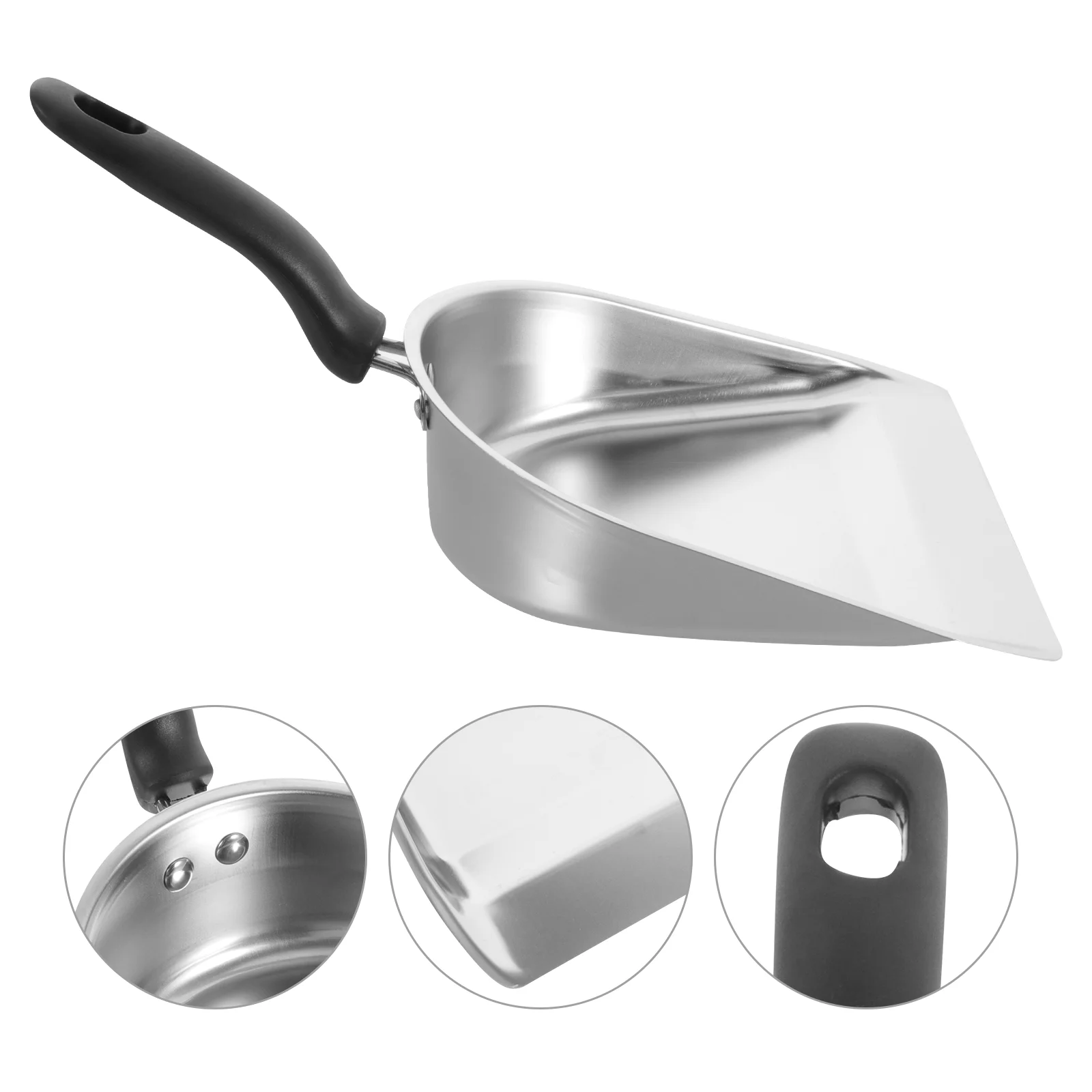 

Scoop Dustpan Ice Feed Scoopsmetalscooper Machinetrash Cream Flour Popcornpet Dustpans Children Steel Stainless Mini Standing