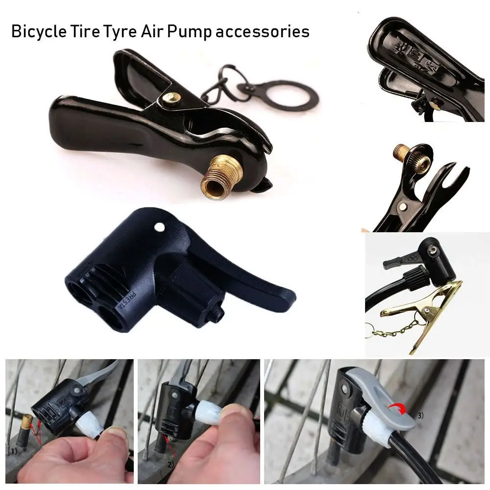 

Tire Outdoor Cycling Tools High quality FV AV Valves Inflator Pump Nozzle/Clips Multi-use Connector Head Tyre Air Pumps