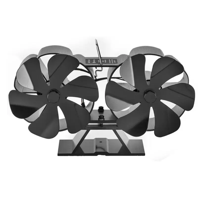 

12 Leaves Stove Fans Heat Powered Stove Top Fans for Room