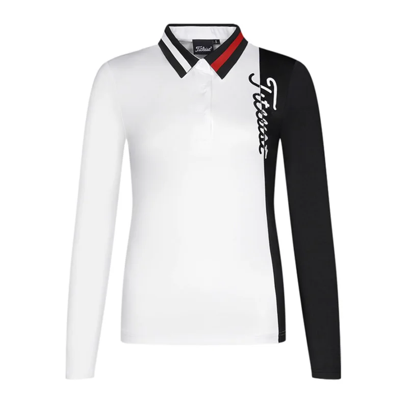 Autumn New Golf Dress Women's Top Long Sleeve Elastic Fast Dry Fashion Slim Fit Sports High Quality Breathable Polo Shirt