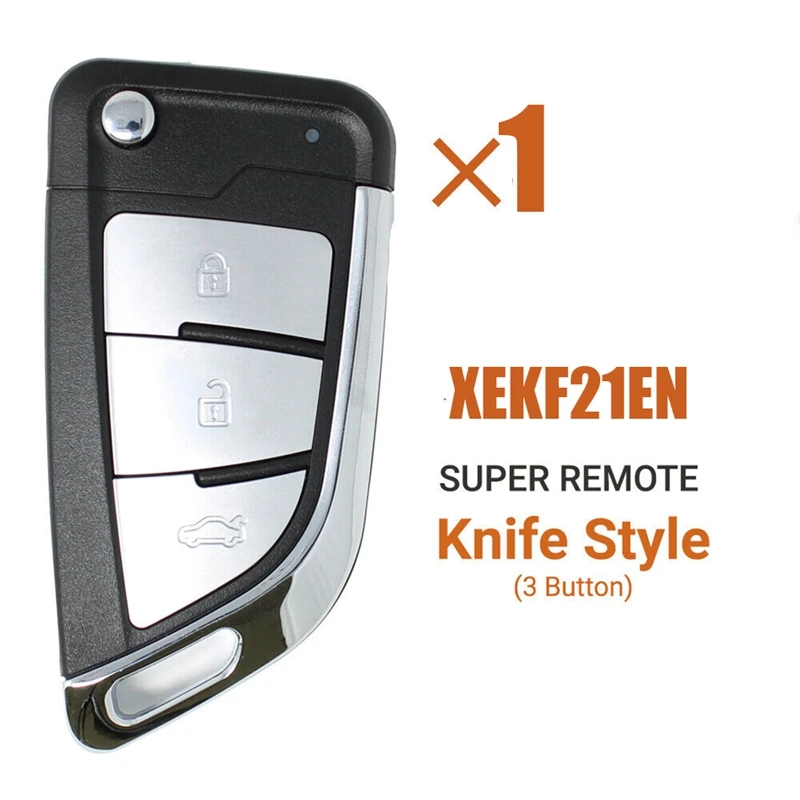 

Xhorse XEKF21EN Universal Super Key Fob Flip 3 Buttons Knife Style Built-In Super Chip For VVDI Key Tool