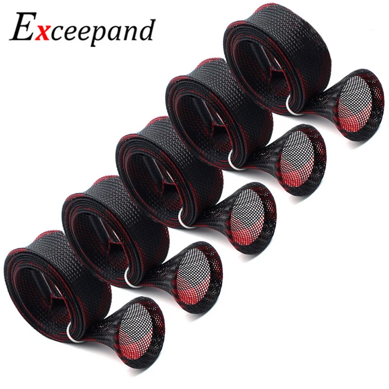 

Exceepand 5 pcs/lot 170 cm 30 mm Width Casting Fishing Rod Sleeves Rod Cover Pole Socks Jacket Protector Tangle Free Flexible