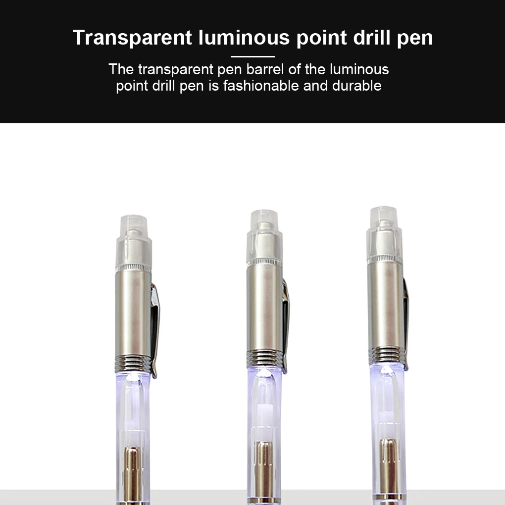 

Point Drill Pen LED Lighting 5D Diamond Brush Plastic Aluminum Alloy Professional Cross Stitch Sewing Drawing Tool Set DIY Craft