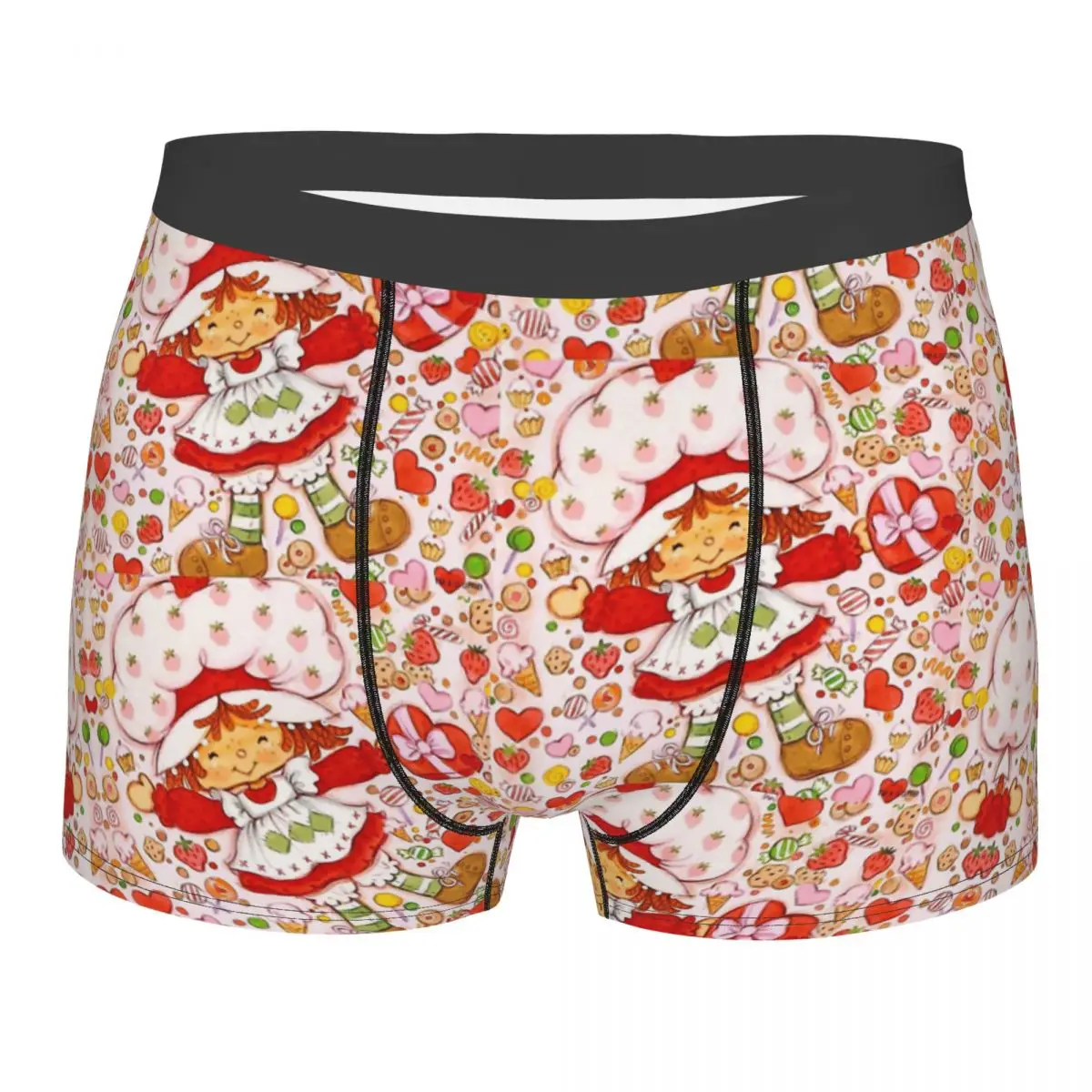 

Strawberry Shortcake Candy Underpants Cotton Panties Men's Underwear Print Shorts Boxer Briefs