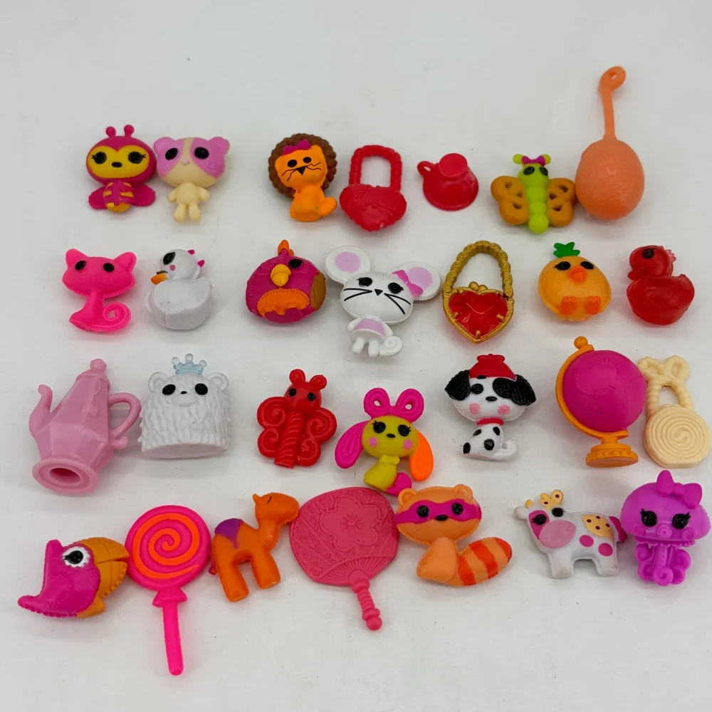 Фото 5-20 шт. Оригинальные аксессуары Lalaloopsy, фигурки кукол 2-3 см, миниатюрные милые коллекционные модели питомцев, игрушки для девочек, рождественский подарок №1