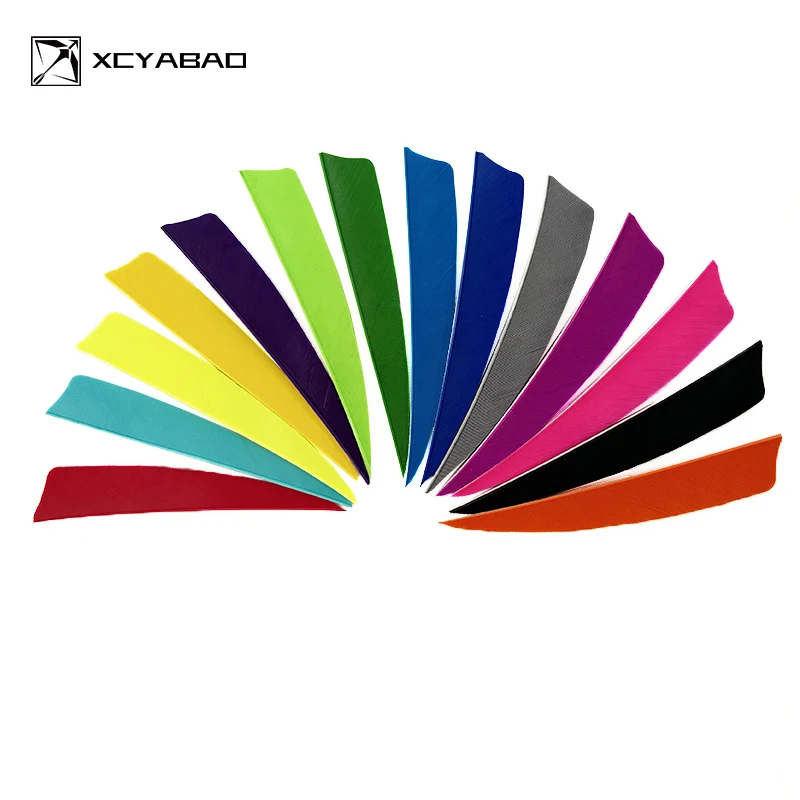 50 шт. 4 дюйма стрела с перьями индейки правое крылья щит лопасти для стрельбы из