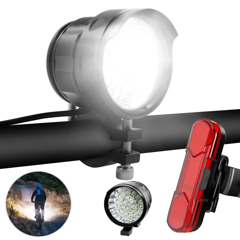 

20000 Lumen XM-L 18*T6 Bicycle Light Rear Lights 9600mAh Rechargeable 3 Modes Cycling Headlight Lamp with 18650 Battery Pack