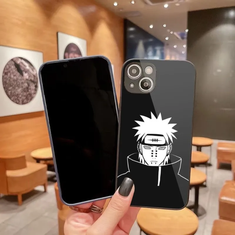 Чехол Akatsuki N-aruto Шаринган для IPhone 14 13 12 11 Pro Max X XR XS 8 7 Plus цветной чехол из жидкого