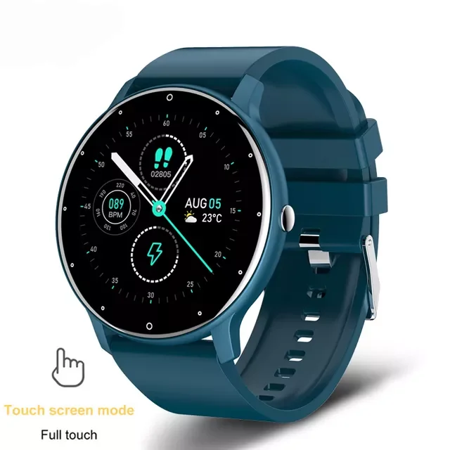

New Fashion Ladies Smart Watch Full Screen Touch IP68 Waterproof Heart Rate Monitoring Women's Watches For Android IOS+Box