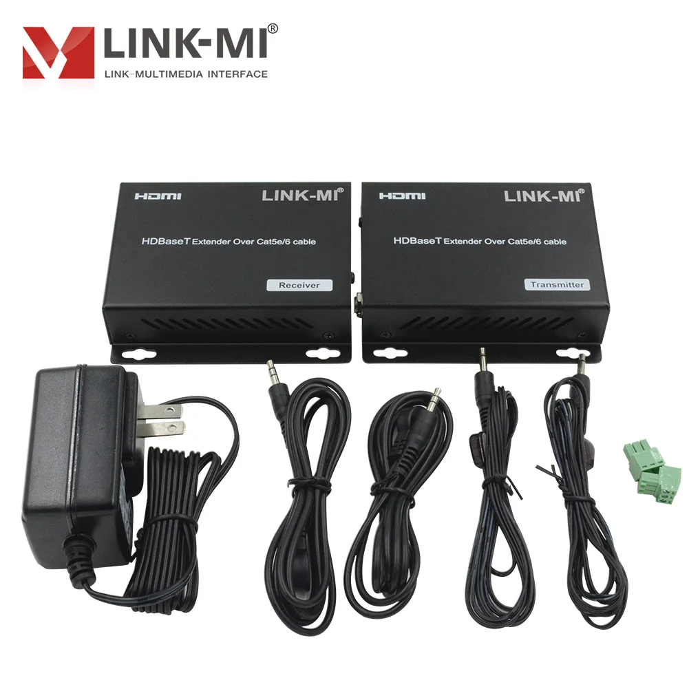 Удлинитель HDMI на 100 м по одинарному кабелю UTPSTP LAN Cat5e6, 1080P, 4K до 70 м с ИК-портом для домашнего кинотеатра (art.: 3920dac8f8a3b) - 3920dac8f8a3b
