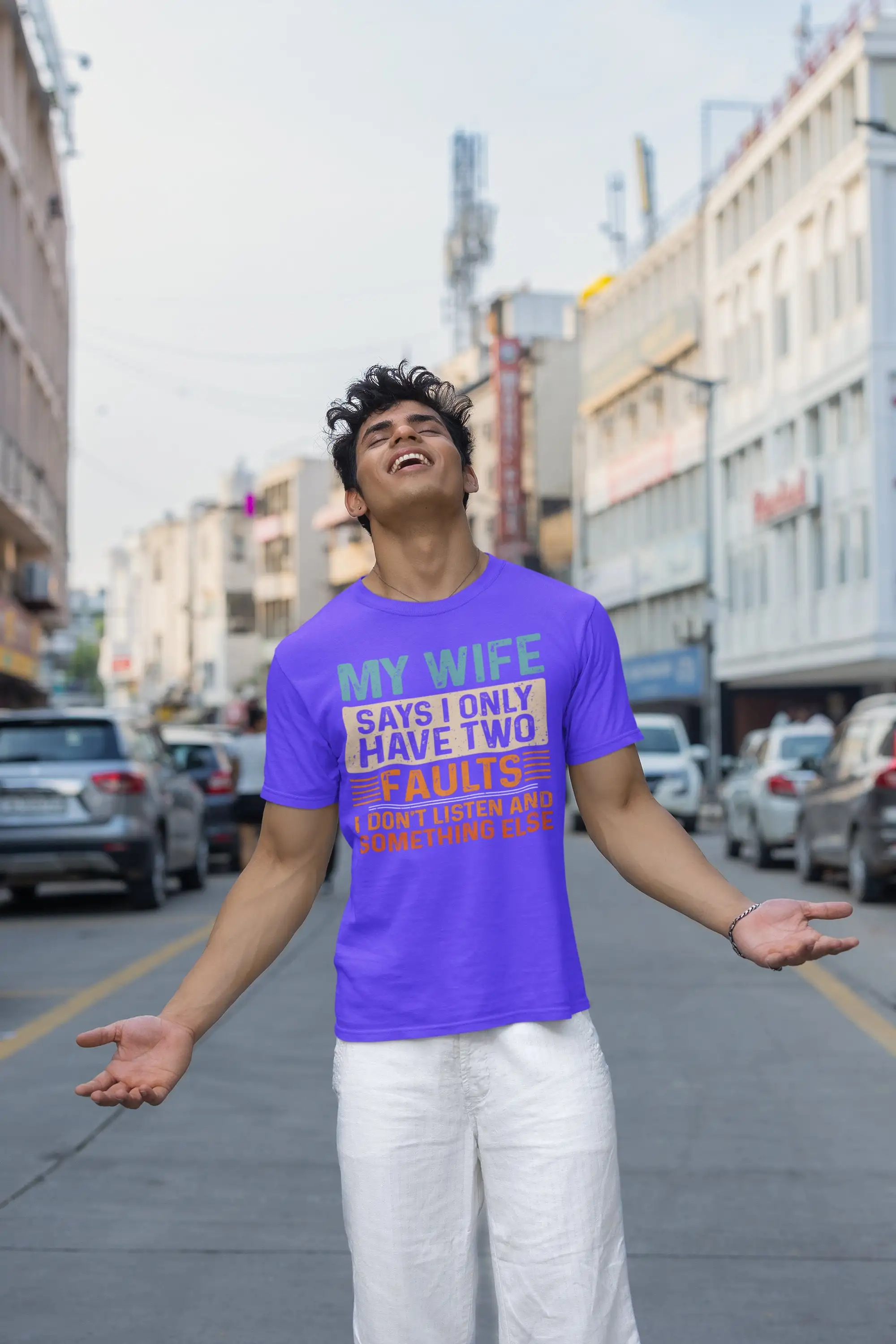 Моя жена говорит что у меня есть футболка с двумя дефектами юмористический муж