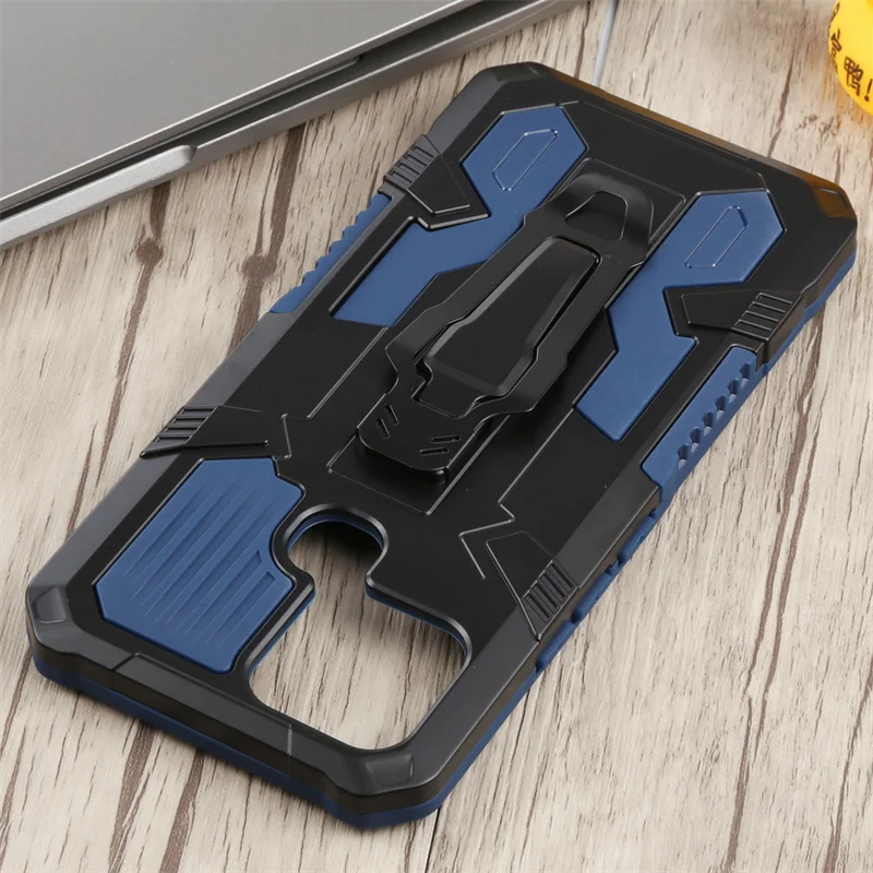 shockproof phone cases for infinix smart 6 hot 11s 10s note 10 pro case magnetic belt clip rugged hybrid stand cover free global shipping