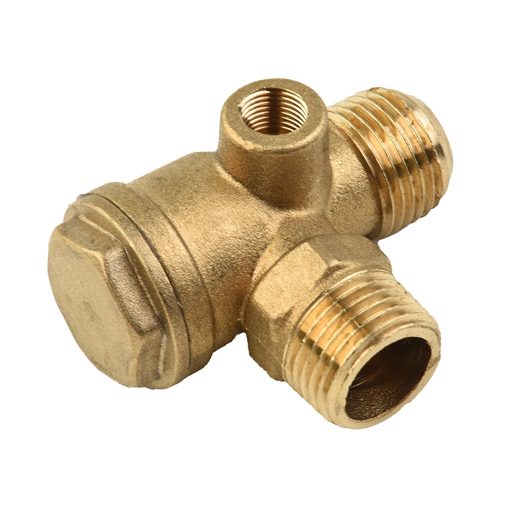 

Air Compressor 3-Port Brass Male Threaded Check Valve Connector Tool Pneumatic Tools Compresseur Air Pneumatische Teile Tools