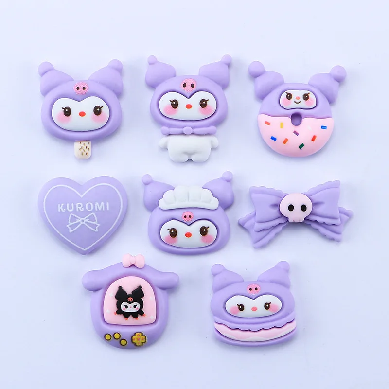 

10pcs Pochacco resin Accessories Kawaii Sanrios Cartoon Flatback Resin DIY Phone Shell Nail Jewelry Patch Hair Accessories Toys