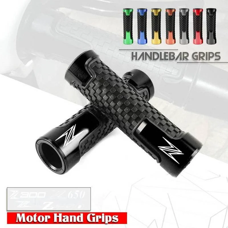 

CNC Aluminum Handlebar Grips Handle Ends Handle Accessorie Scooter Hand Bar Grip For Kawasaki Z300 Z650 Z750 Z800 Z900 Z1000