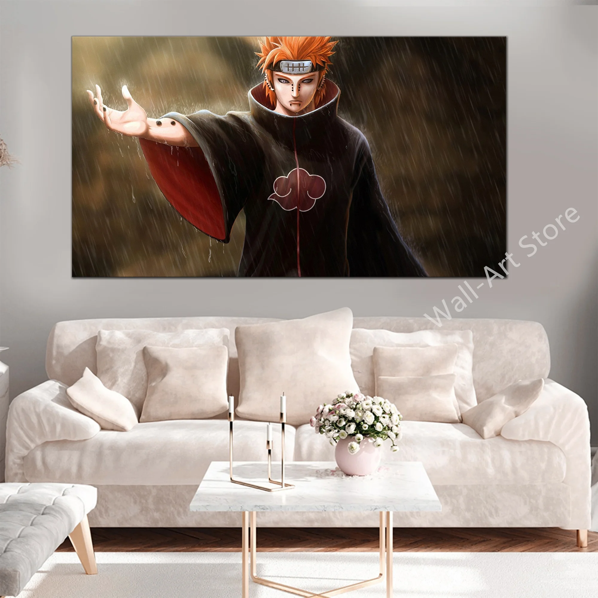 

Wall Art Classic Anime Naruto Poster 5 Pieces Canvas Painting Prints Pain Akatsuki Rinnegan Home Decor Bedroom Modular Picture