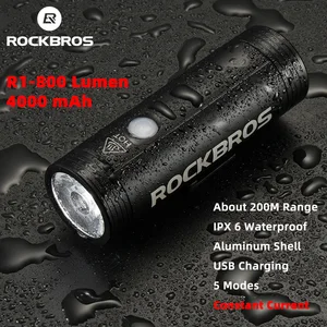 Фонарь велосипедный ROCKBROS свет велосипеда, водонепроницаемый, с зарядкой от USB