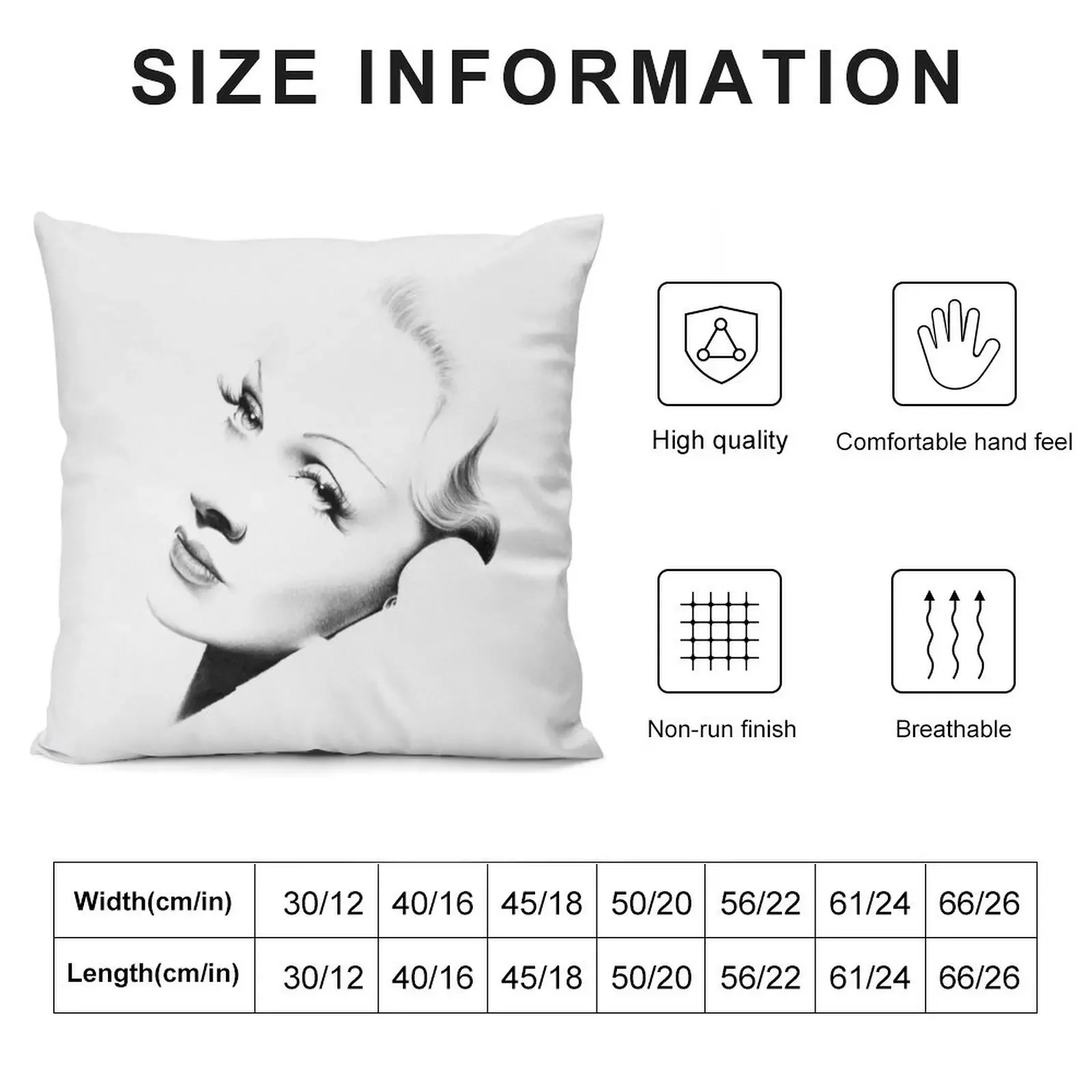 Marlene Dietrich Минимальный портретная декоративная подушка наволочка рождественские