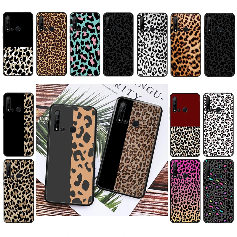 

Leopard Phone Case For Huawei P50 Pro P30 P40 Lite P40Pro P20 lite P10 Plus Mate 20 Pro Mate20 X