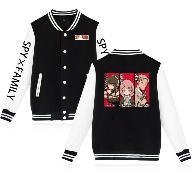 Купи Spy X Family Anya Forger Cosplay Costume Anime Cosplay Cardigan Bomber 3D Digital Printing Fashion Unisex Casual Button Jacket за 2,427 рублей в магазине AliExpress