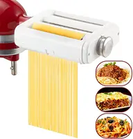 For Kitchenaid 3 In 1 Noodle Makers Parts Fettuccine Cutter Roller Attachment Stand Mixers Pasta Food Processors