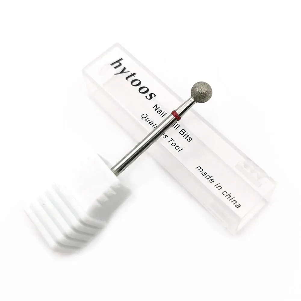 HYTOOS 5 0 мм Шариковые сверла для ногтей Тонкие Алмазные Заусенцы кутикулы русские
