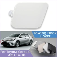 auto front bumper towing hook eye cover lid for toyota corolla altis 2014 2015 2016 2017 tow hook hauling trailer cap garnish