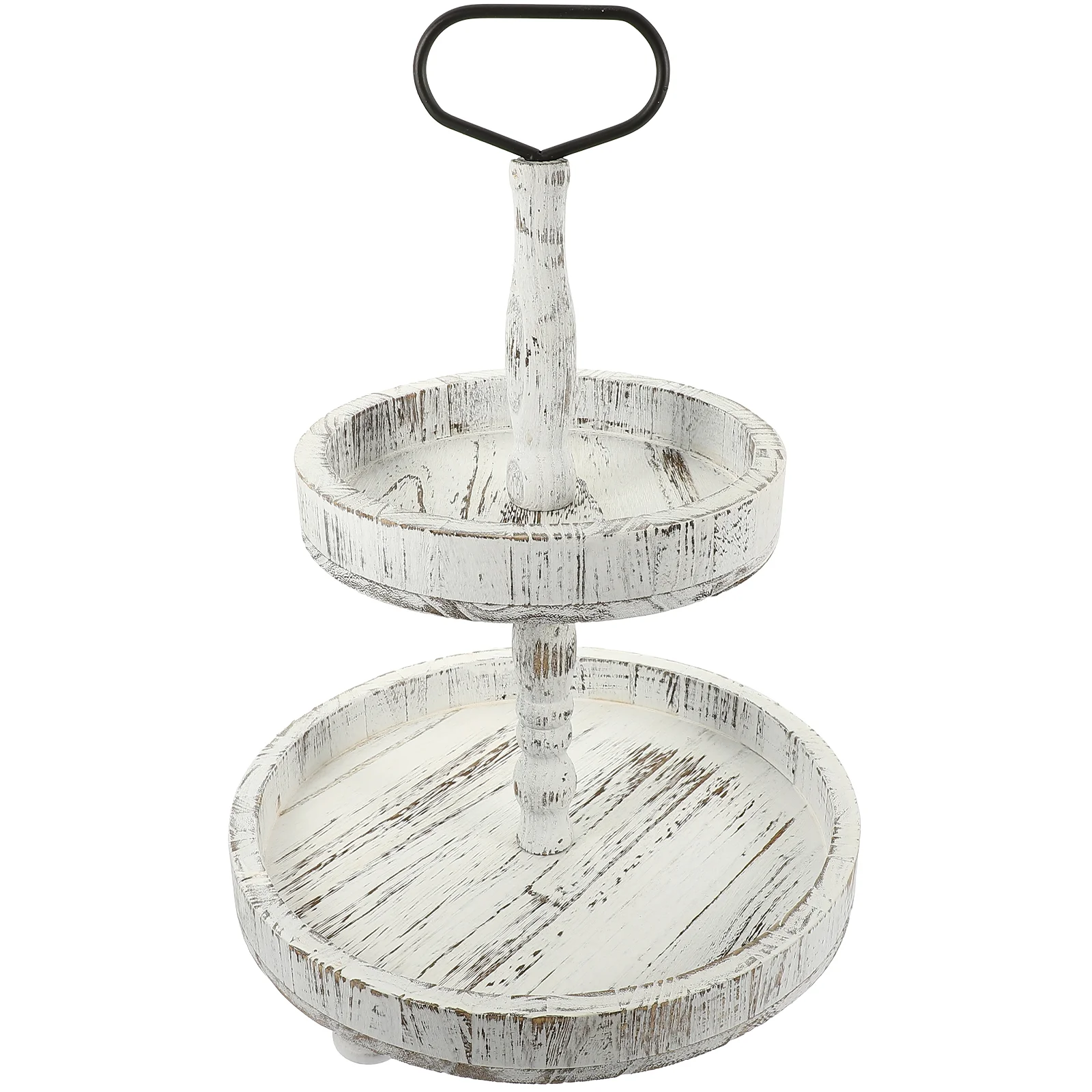 

Wooden Cake Tray Two Tier Kitchen Centerpiece Table Tiered Stand Farmhouse Coffee Decor Rustic Cupcake Decorative Trays