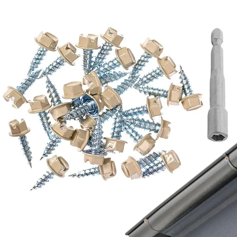 

Крепежные винты для водосточных желобов, крепежи для листового металла для водосточных желобов, нержавеющие и прочные крепкие винты для ал...