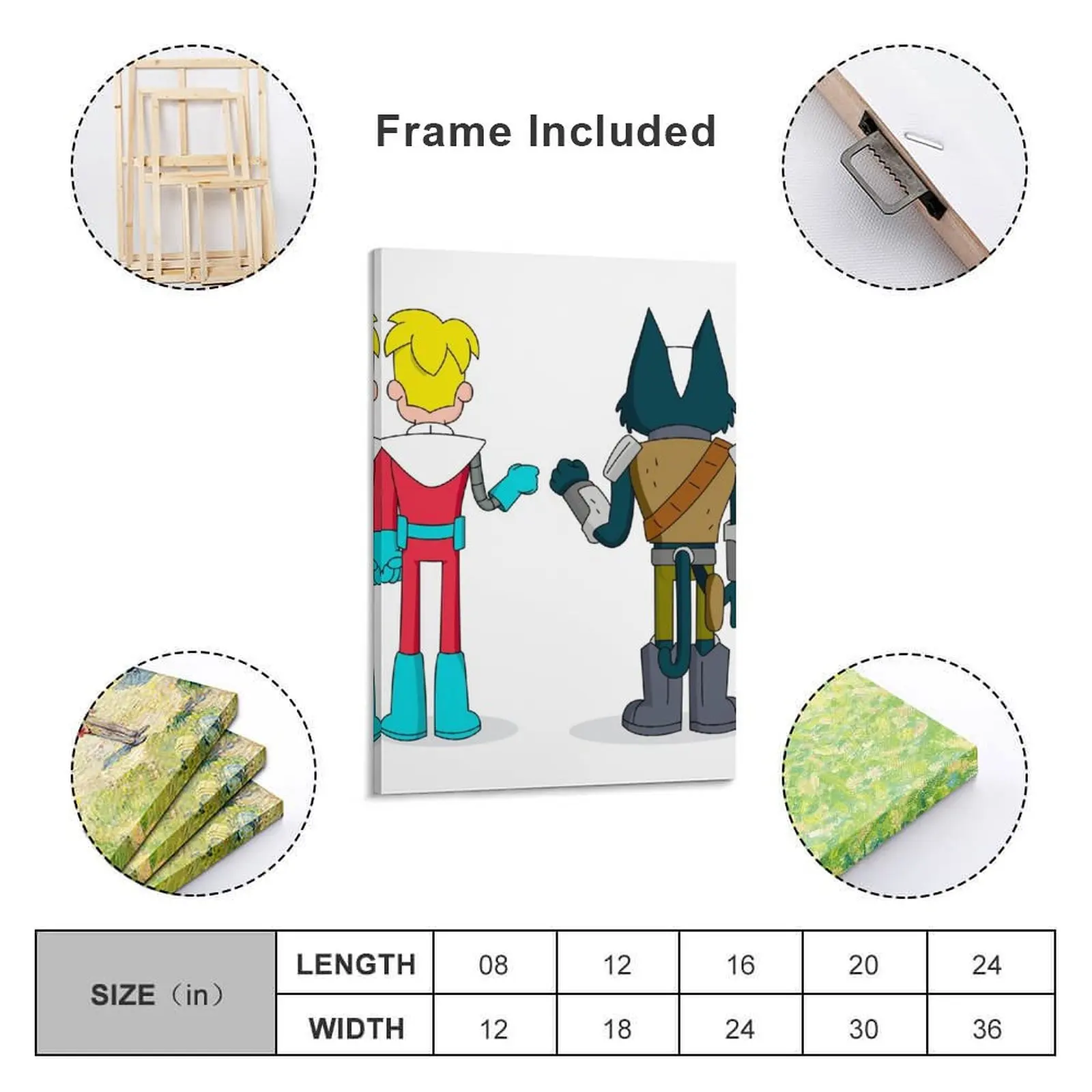 Печать на холсте &quotGary and Avocato fist bump&quot