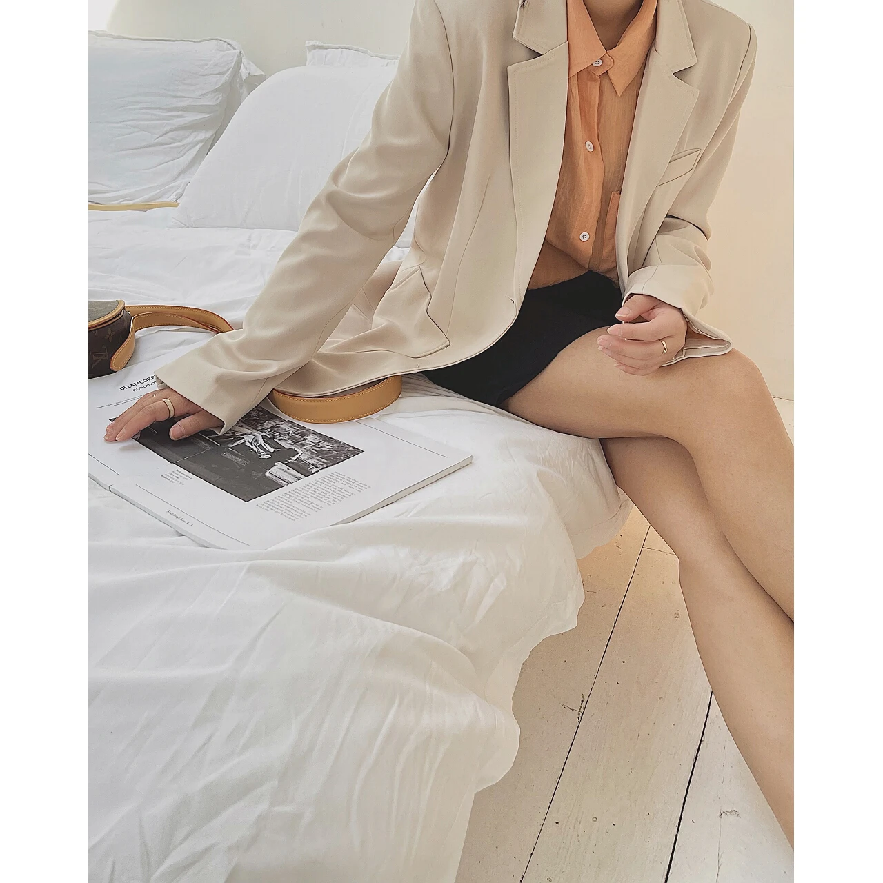 Новинка 2022 Женский блейзер цвета слоновой кости куртка пальто весенне-летняя