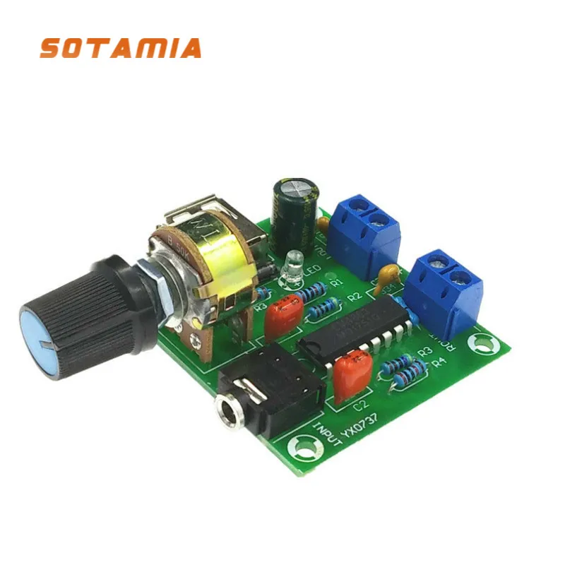 

Плата усилителя мощности SOTAMIA LM4863, 5 Вт + 5 Вт, 2,0 канала, аудио усилитель, мини усилитель, домашний звуковой кинотеатр, DIY, мощность 5 В USV