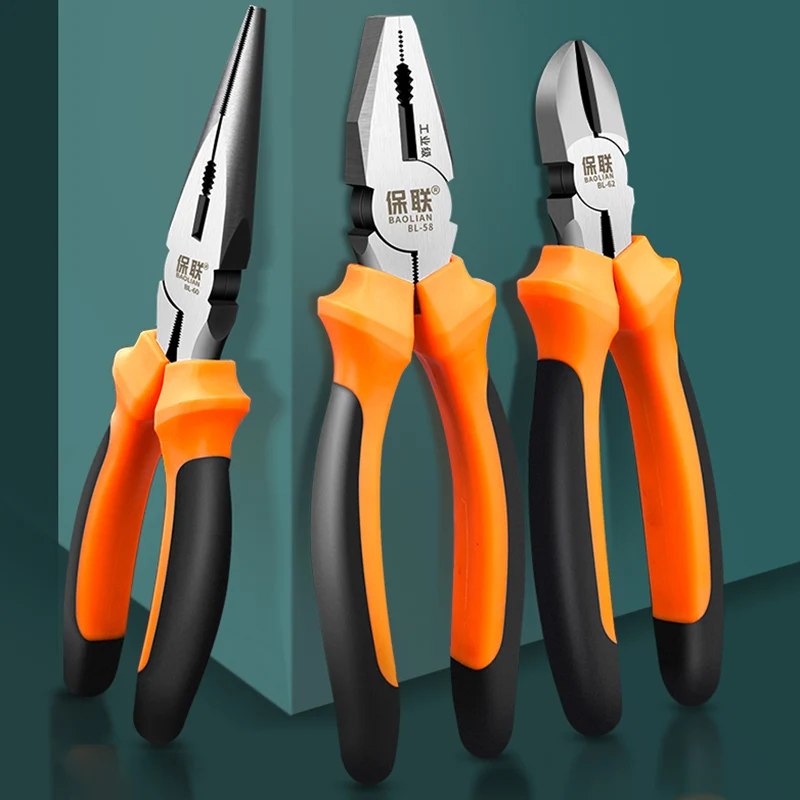 

Multifunction Forceps Manual Tools Cable Stripper Steel Wire Press Pliers Mechanical Clamper Cable Peeler Electrician Hand Tool