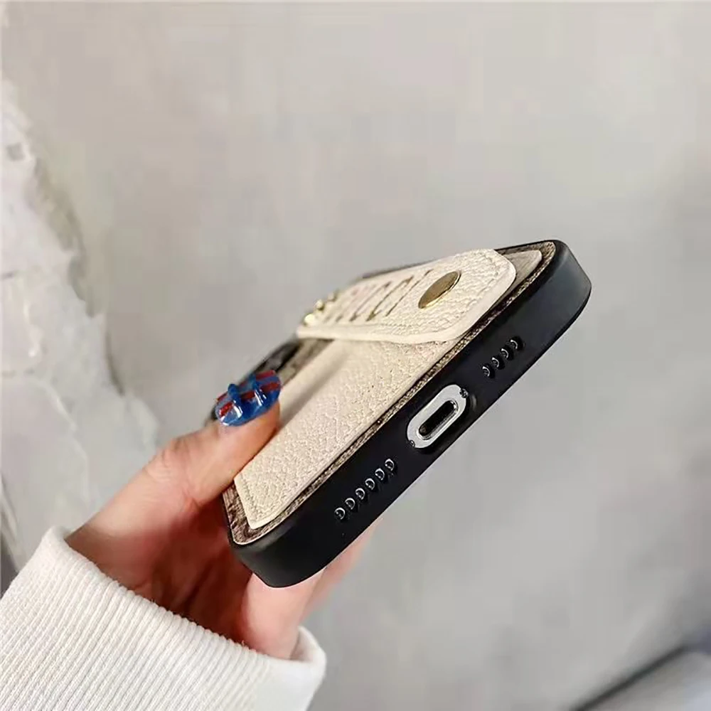 

Оригинальный Роскошный брендовый кожаный чехол для iPhone 11 12 13 Pro Max Mini 7 8 Plus X XS XR