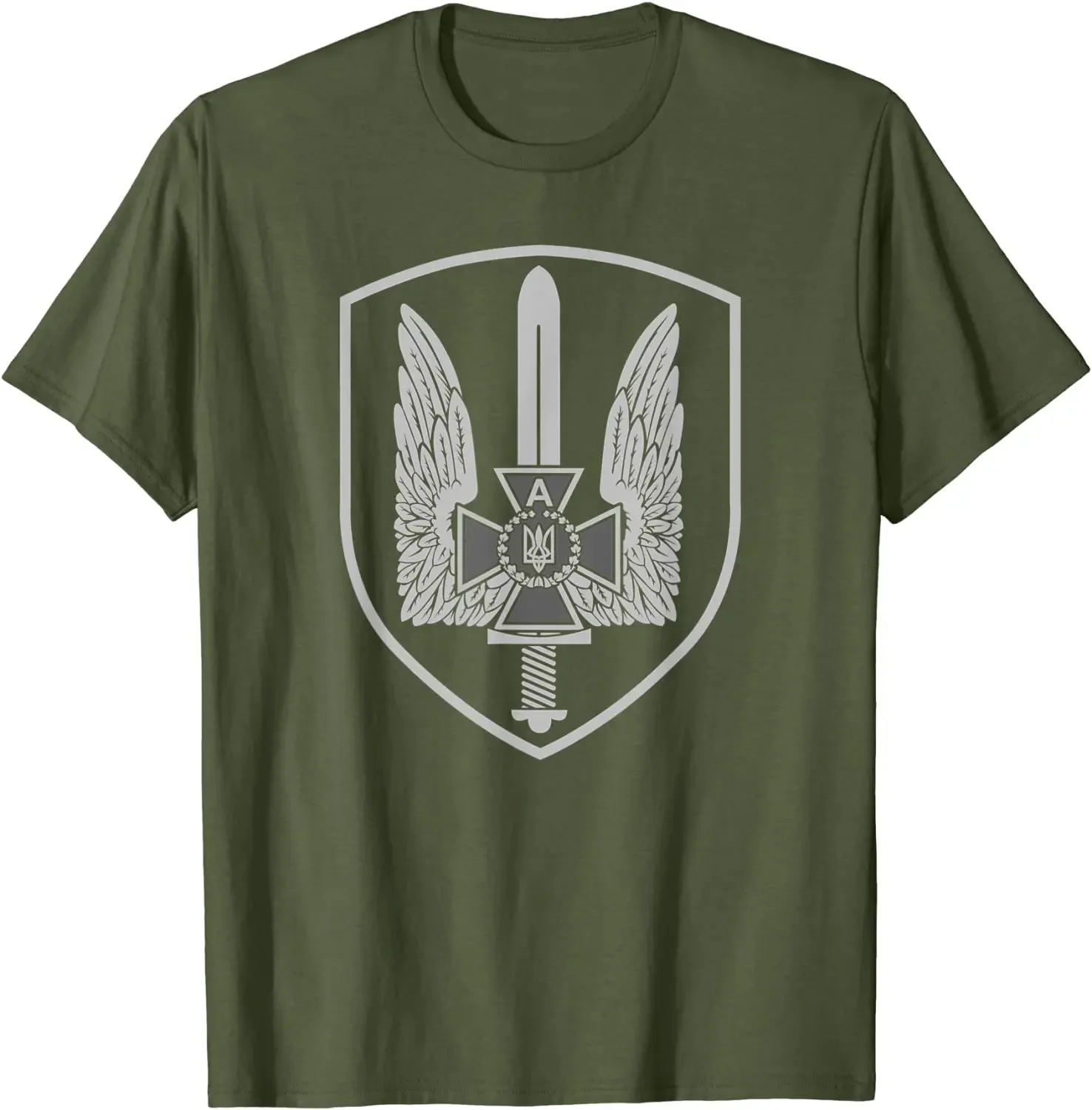 Фото Футболка Ukraine Special Forces Alpha Group Spetsnaz SBU, 100% хлопок, с круглым вырезом, летняя повседневная мужская футболка с короткими рукавами, размер S-3XL №3