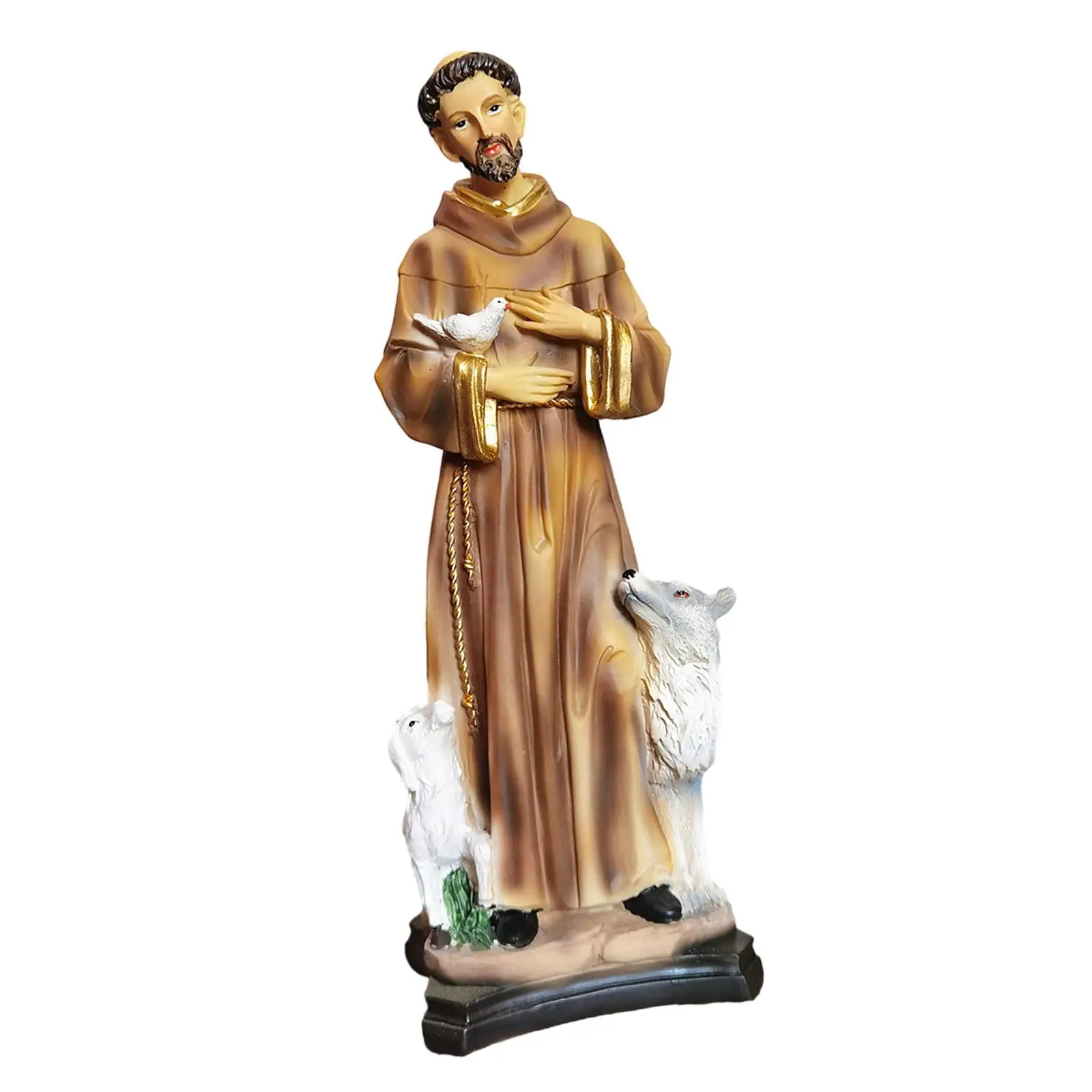 

Religious Figure Statue Decorative Decor Decoration Gifts Resin Crafts Religious Figurine for Bookshelf Bar Home Bedroom Cabinet