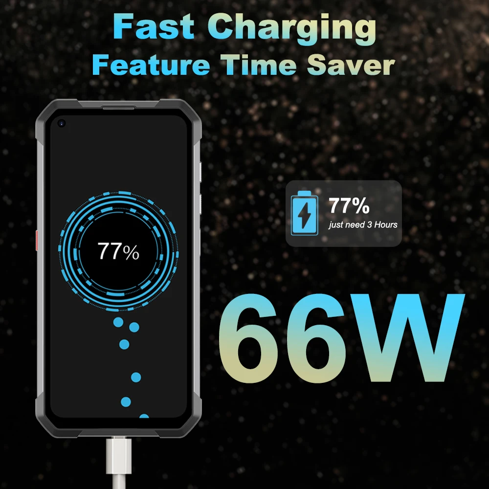 Прочный смартфон Unihertz с емкостью увеличенной батареи 22000 мАч ночное видение 256 МП