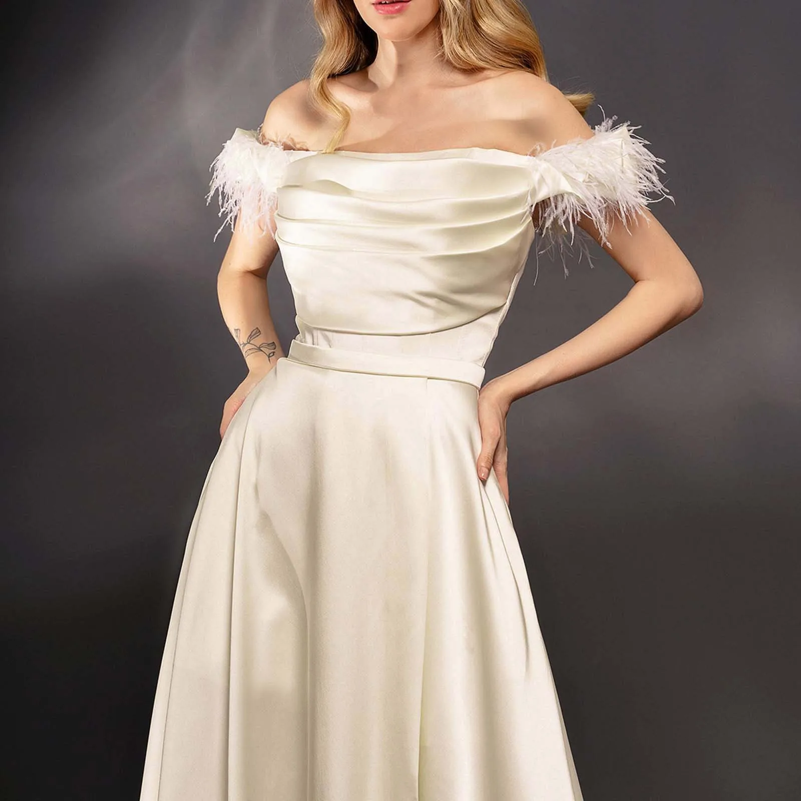 

Ladies Olive Dress Womens Off Shoulder High Slit Long Formal Party Dress Evening Dress Ladies Dinner And Evening Dresses