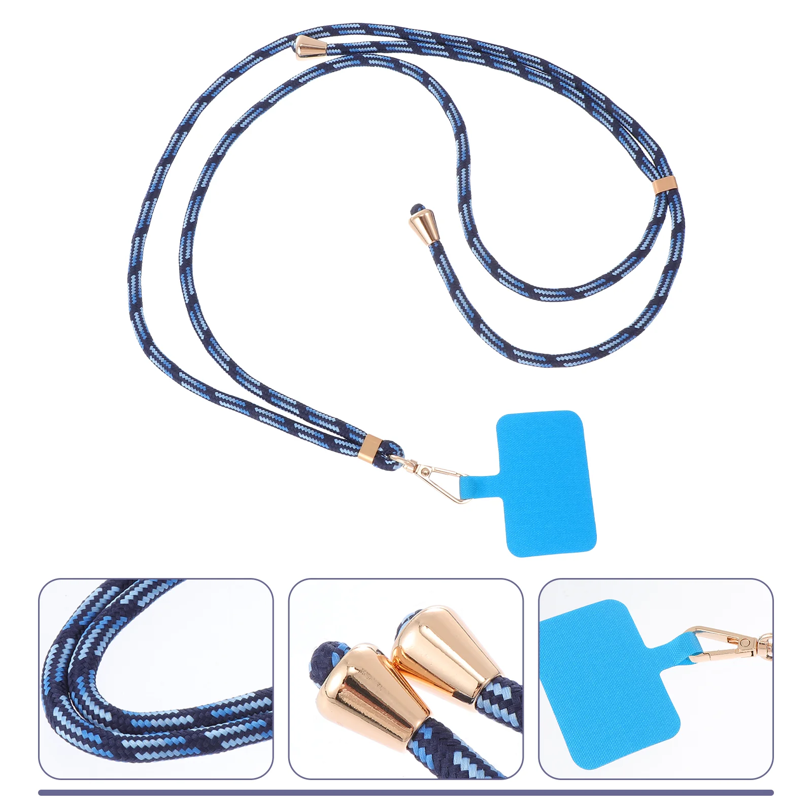 

1 Set Cell Adjustable Phone Lanyard Convenient Lanyard Hanging Lanyard with Patch